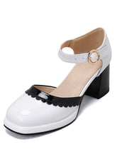 Retro High Heels mit Knöchelriemen